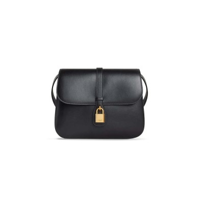 CELINE SHOULDER BAG IN TABOU SMOOTH CALFSKIN 196583DK1.38NO (22*16*7cm)